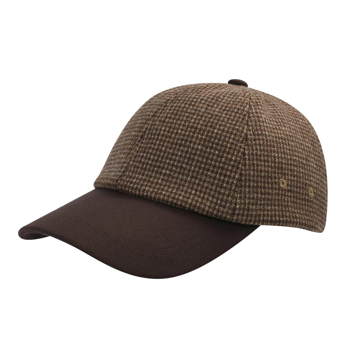 BOTVELA Șapcă de baseball din lână tweed pentru bărbați, stil casual, moale, ajustabilă, fără structură