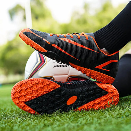Nouveaux hommes en plein air chaussures de Football crampons pour adultes longues pointes bottes de Football formation chaussures de Sport baskets antidérapant formation unisexe