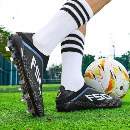 Men's Athletic Soccer Cleats Lightweight Comfortable Non-Slip Football Boots Training Shoes for Outdoor Grass Turf Competition