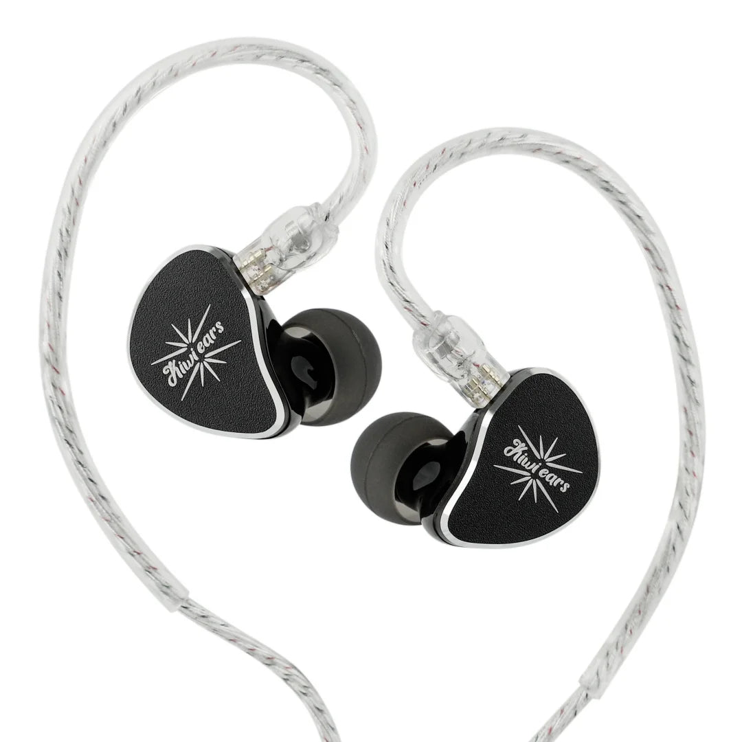 Kiwi Ears Belle 10mm DLC Dynamic Driver in-Ear Monitor, HiFi Wired Earbuds with Dual Silver-Plated Cables, Professional  linsoul