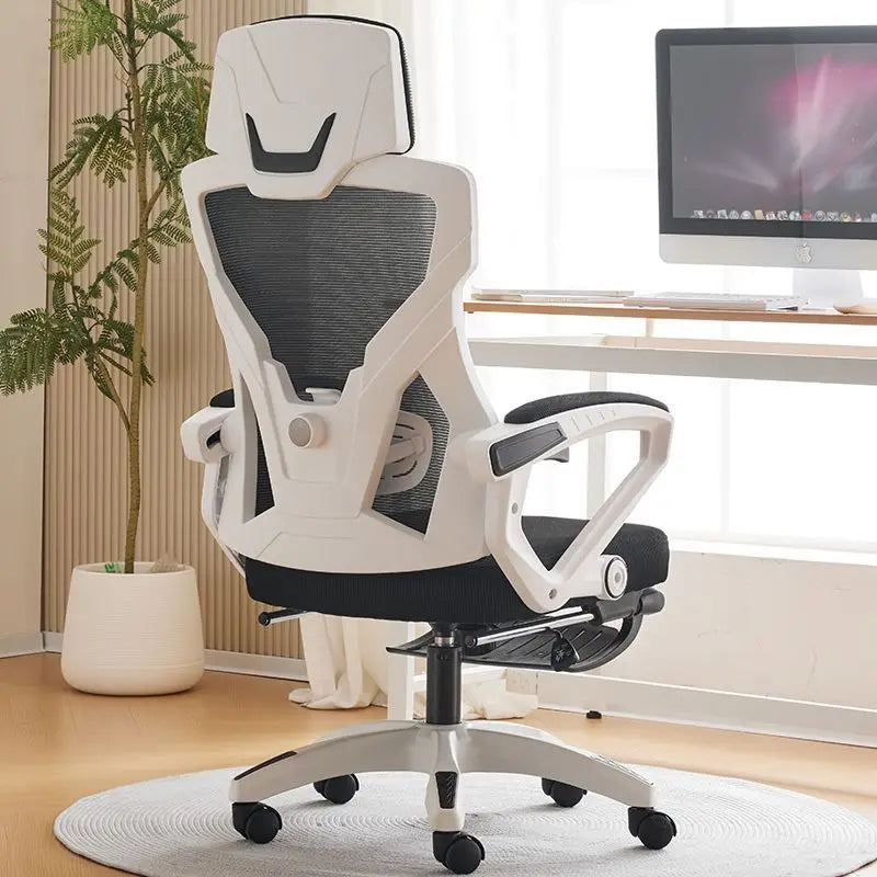 Ergonomic Computer Chair Home Office Chair with Reclining Seat, Comfortable Gaming Chair, Adjustable Desk Chair for Students & Workspaces