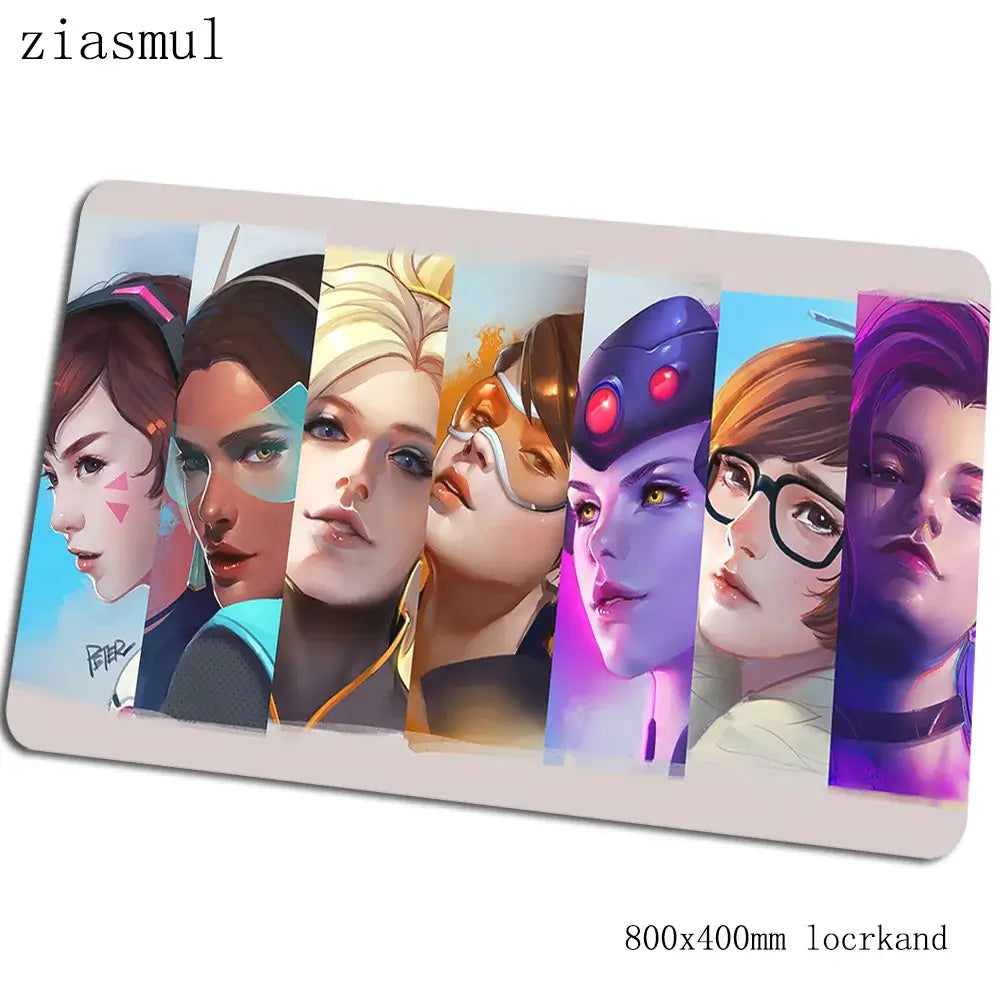 overwatch mouse pad 800x400x3mm mats best seller Computer mouse mat gaming accessories large mousepad keyboard games pc gamer