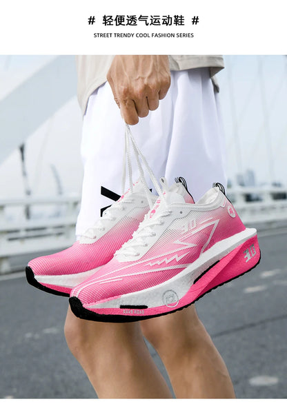 Running Shoes Specialty Men Marathon Sports Carbon Plate Breathable Ultralight Women Comfortable Athletic Cushion Stability Sneakers
