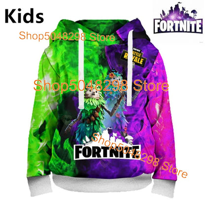 Hot Game Fortnite Hero Print Sweatshirt Boys Girls 3D Clothes Casual Kid Hoodies Children Adult Men Women Spring Autumn Pullover