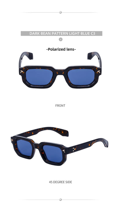 Polarized Square Sunglasses Men 2026 Luxury Brand Designer New Fashion Rectangle Sun Glasses For Women Driving Shades Eyewear