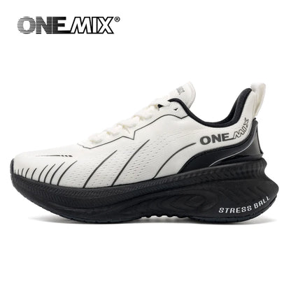 ONEMIX blanc chaussures de course sur route pour hommes coussin d'air chaussures de Sport en plein Air hommes formateurs été chaussures de Jogging chaussures pour femmes