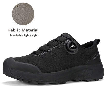 HUMTTO Leather Shoes for Men Winter Camping Outdoor Men's Sports Shoes Breathable Trekking Boots Man Non-slip Hiking Sneakers