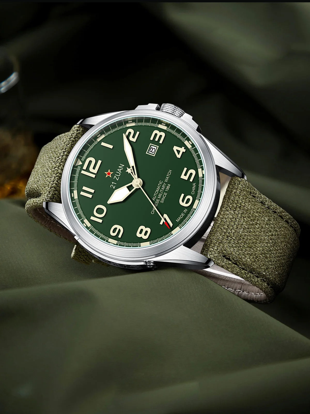 Seagull D581 Men's Automatic Mechanical Watch Military Retro Fashion Clock  Luminous Waterproof Sport Wristwatch Mens Gift