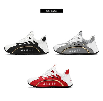 Fashionable Large Size Men's Sports Shoes Mesh Upper Breathable Comfortable Casual Sneakers Trendy Men's Footwear from China