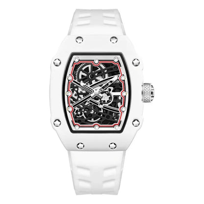 Tonneau Case Trendy Ultra-Thin Quartz Watch Men Creative Hollow Fashion Design Super Luminous Waterproof Personalize AAA Watch