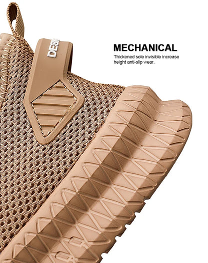 Zapatillas deportivas informales antideslizantes para hombre, transpirables, para correr al aire libre, entrenar, hacer senderismo y practicar deportes; zapatillas con cordones de tejido de punto para actividades al aire libre