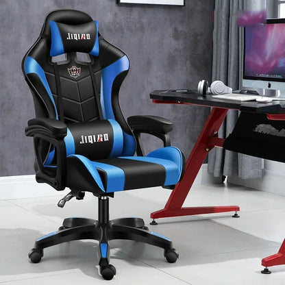 RGB Gaming Chair Ergonomic Computer Chair with Massage Function, Reclining Office Chair, Swivel Gamer Chair with Adjustable Height and Armrests