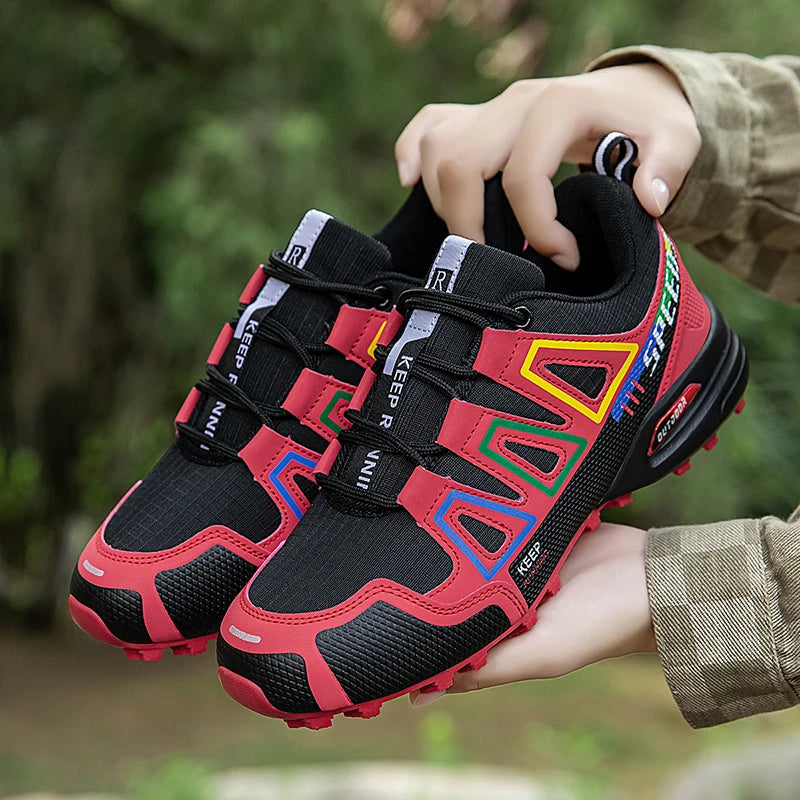 Hiking Shoes Women's Outdoor Hiking Sports Shoes, Non-Slip Hunting Tactical Shoes, Breathable Lace-Up Climbing Shoes, Cycling