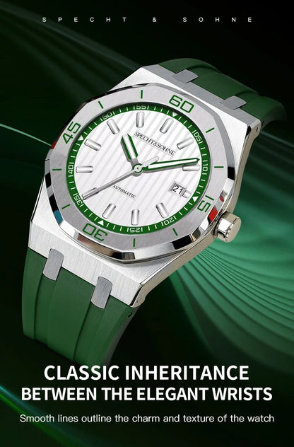 New Arrivals Specht & Söhne Dive Watch 40MM Miyota 8215 Automatic Mechanical Watches For Men Octagon Bezel Steel