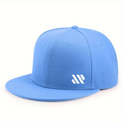 Baseball-lippis, jossa on valkoinen logo. Unisex-malli, säädettävä, hengittävä, tasainen lieri, kevyt ulkoilu- ja matkalippis, päähine.