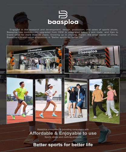 Baasploa Women’s Professional Running Shoes Outdoor Carbon Plate Non-Slip Sports Shoes Female Casual Breathable Jogging Sneakers