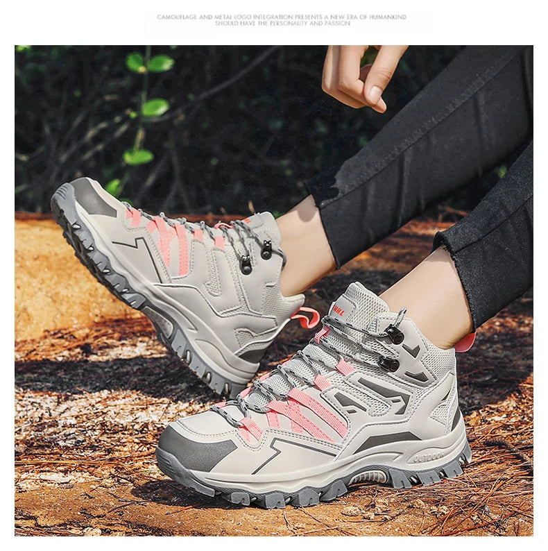 Buty turystyczne unisex, buty sportowe do wędrówek na świeżym powietrzu, buty kempingowe, damskie wodoodporne buty do spacerów, antypoślizgowe buty turystyczne