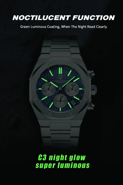Pagani Design 2026 New Vk63 Fashionable Men V2 Quartz Chronograph Luxury Sapphire Stainless Steel Waterproof Sport 20Bar Luminou