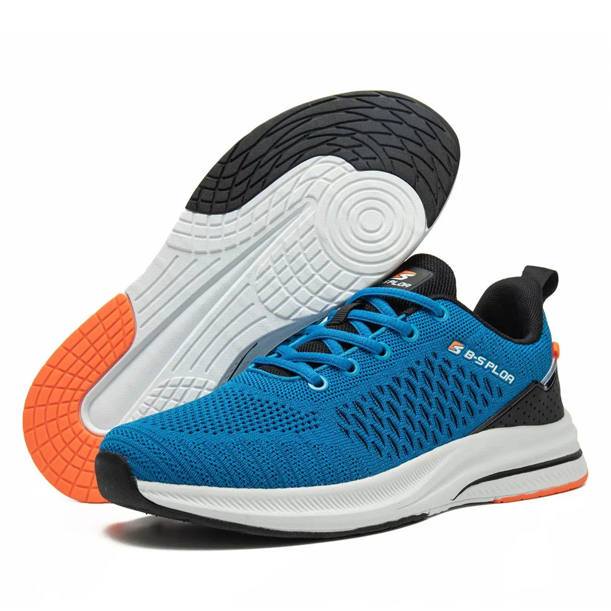 Baasploa Herren-Laufschuhe – Marke: Casual, leichte Designer-Jogging-Schuhe aus Mesh für Herren, atmungsaktive Sport- und Wanderschuhe mit Schnürung