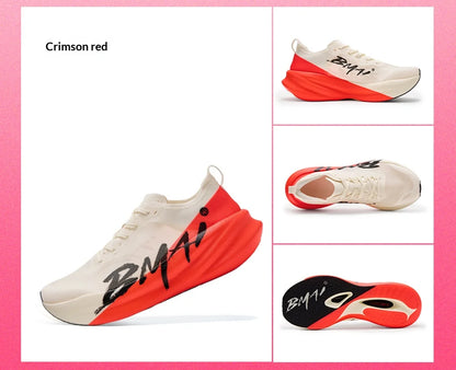 BMAI 42km Marathon Running Shoes Men Women Luxury Carbon Plate Trainers for Woman Cushion Sneakers Breathable Men's Sports Shoes