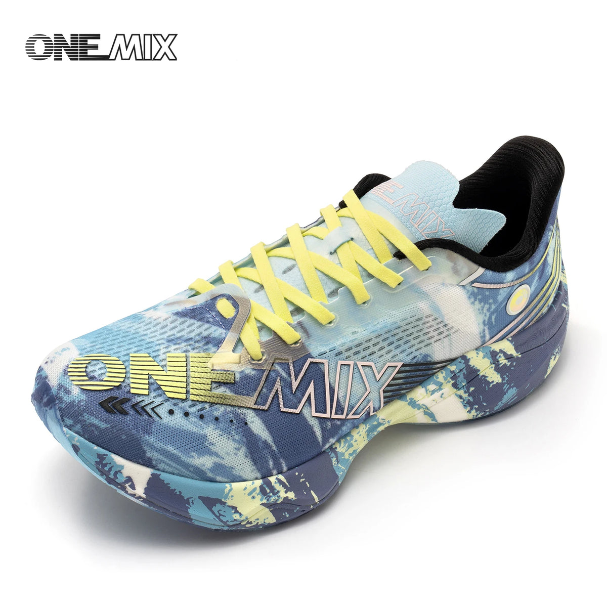 ONEMIX Nowe buty do biegania maratońskiego z podeszwą z nylonu i włókna węglowego – amortyzujące, profesjonalne, zapewniające stabilne wsparcie, ultralekkie, z doskonałym odbiciem