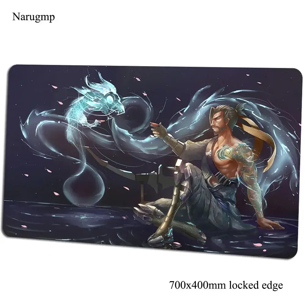 Overwatch-Mauspad 700x400x3mm, Gaming-Mauspad im Anime-Stil, personalisierte Schreibtischunterlage fürs Büro, Notebook-Desk-Mat, Geschenk für Jungen, Padmouse für PC-Gamer