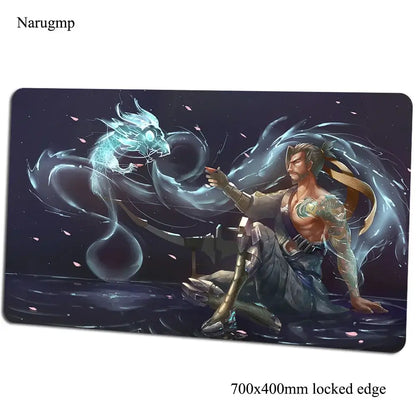 Overwatch-Mauspad 700x400x3mm, Gaming-Mauspad im Anime-Stil, personalisierte Schreibtischunterlage fürs Büro, Notebook-Desk-Mat, Geschenk für Jungen, Padmouse für PC-Gamer
