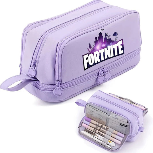 Game Anime Fortnites Student Pencil Case Cute Boy Girl Pencil Bag High-capacity Pencil Case Nylon Pen Case School Kids Stationery