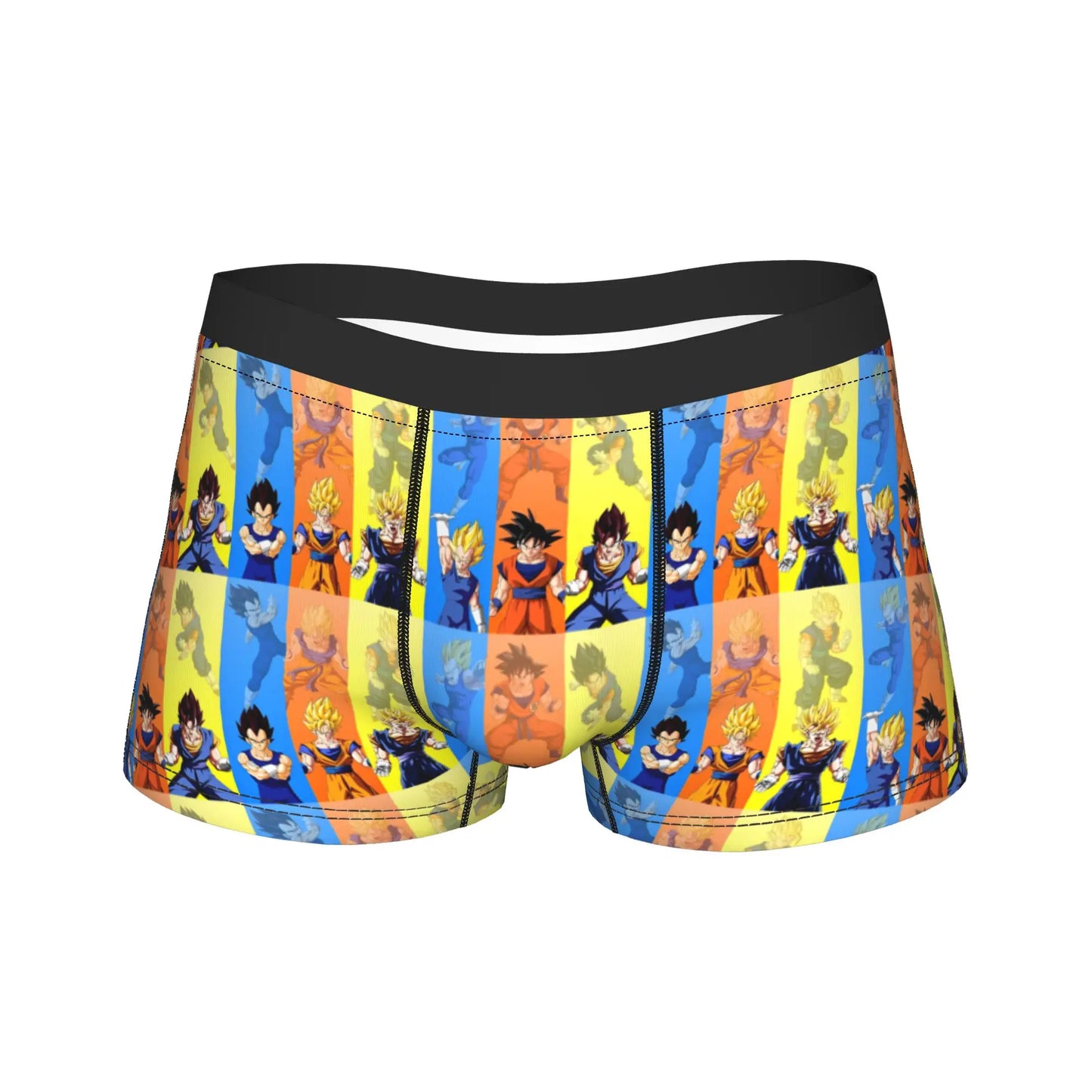 Men Dragon Ball Z Goku Vegeta DBZ Underwear  Funny Boxer Briefs Shorts Panties Homme Soft Underpants Plus Size