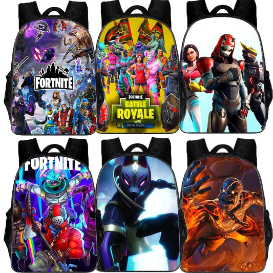 Fortnite School Bags Boys Girls Backpacks Large-capacity Knapsack High-quality Bookbags Fortnite Figure Laptop Bag Gift