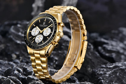 PAGANI DESIGN Moon sat – luksuzni kvarcni kronograf za muškarce, sportski stil, safirno staklo s antirefleksivnim premazom, luminescentni prikaz