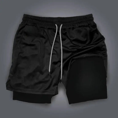 Produit gaming premium Fraquane, Dragon Ball Anime Peripheral Majin Buu GOKU Printed Sports Double-layer Shorts American 2025 Summer Men's Loose Breathable Pants