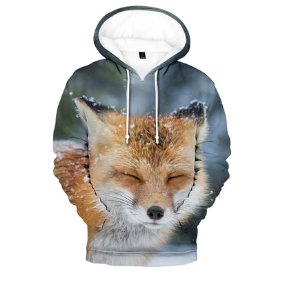 Hip Hop Popular Novelty Comfortable Fox 3D Print Hoodies Sweatshirts Men/Women Sweatshirt Adult/Child Casual Pullovers