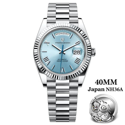PAGANI DESIGN 2024 New DD40 NH36A Men's Watches Luxury Automatic Mechanical Watch For Men AR Sapphire Glass Date Wrist watch Men