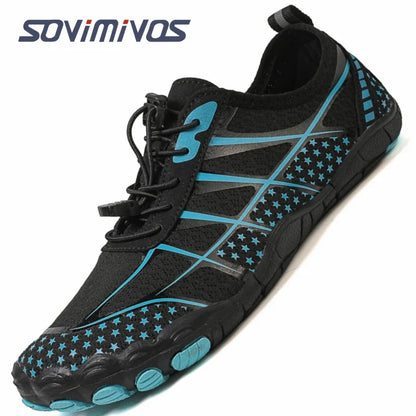 Men's Trail Running Shoes, Lightweight Athletic Zero Drop Barefoot Shoes Non-Slip Outdoor Walking Minimalist Shoes for Women