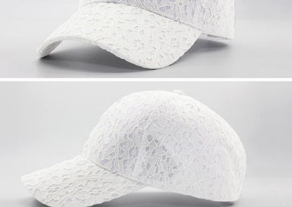 CNTANG Brand Summer Lace Hat Cotton Baseball Cap For Women Breathable Mesh Girls Snapback Hip Hop Fashion Female Caps Adjustable