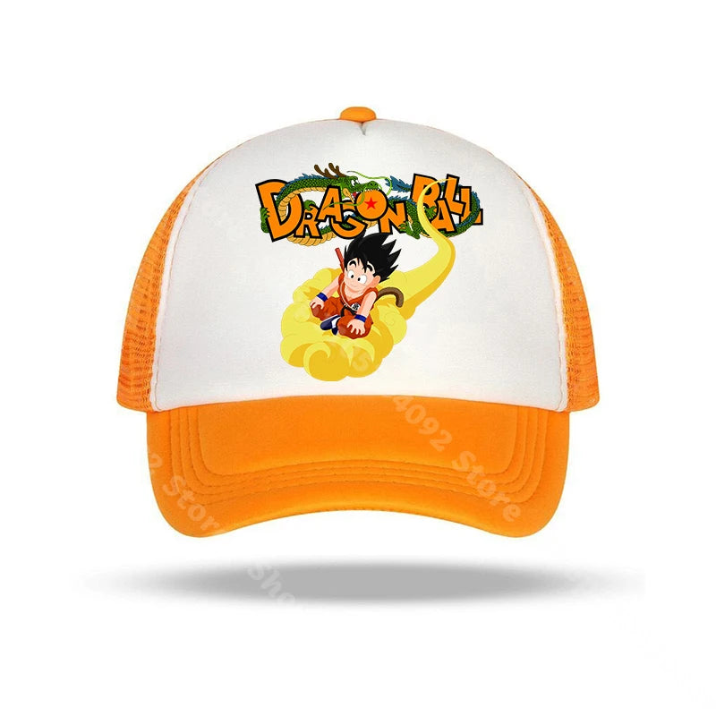 Dragon Ball Baseball Caps Anime Character Printed Sun Hat Kids Adults Summer Breathable Casual Hats Adjustable Peaked Cap Gifts