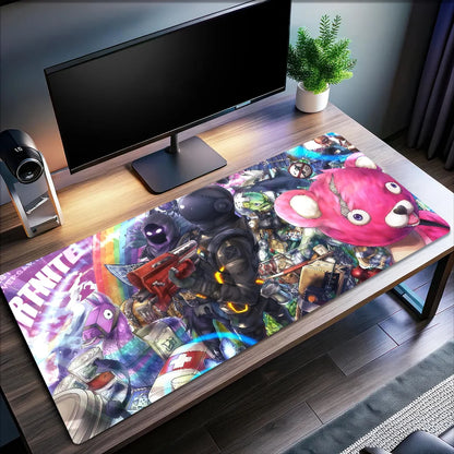Mouse Pad Non-slip Game Lockedge Office Student Gaming Survival Thickened Large Writing F-FORTNITE Shooting Cushion Mouse Pad