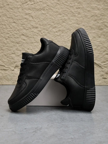 Fashion Leather Men's White Sneakers Breathable Comfortable Classic Casual Shoes for Men and Women Outdoor Walking Shoes Couple Footwear Sizes