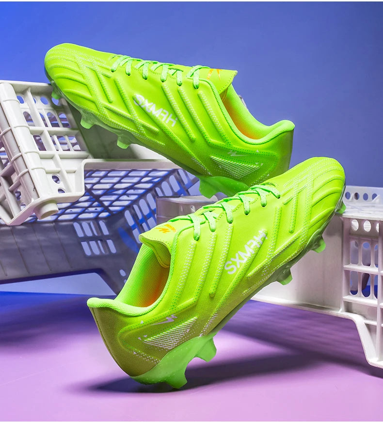 Double Star Adult Youth AG Soccer Cleats Non Slip Durable Artificial Natural Grass Football Shoes for Training Match Men Women