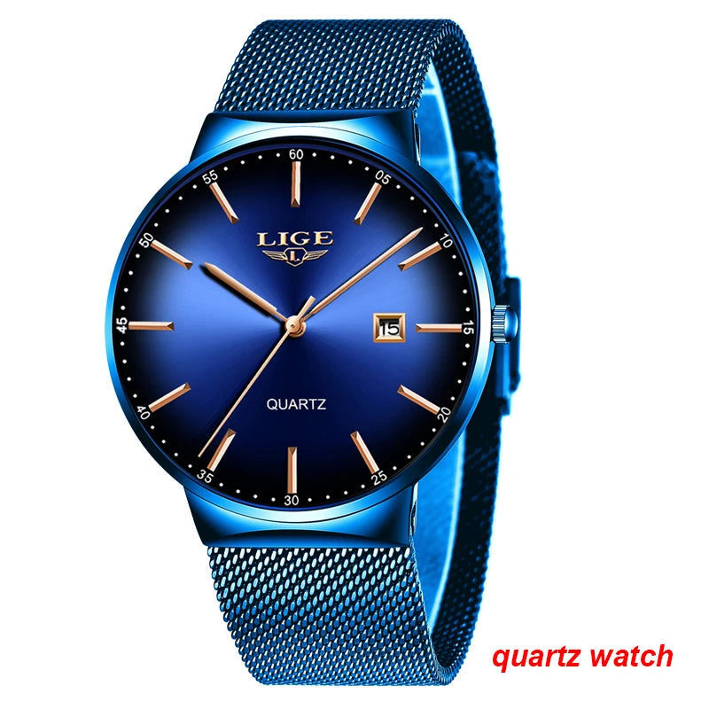 Orologi da polso meccanici automatici da uomo LIGE – Orologio di lusso di alta gamma con tourbillon, modello elegante e impermeabile, ideale per il lavoro o le occasioni formali.