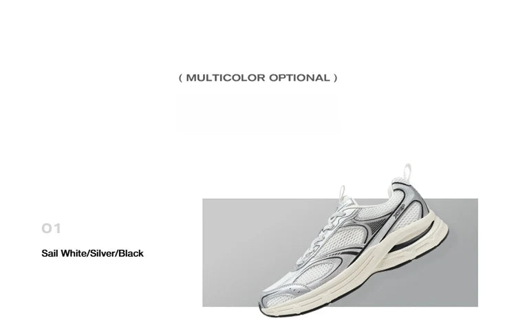 Xtep Y2K casual sneakers voor heren, comfortabele retro lichtgewicht hardloop- en sportschoenen voor koppels, winter, 874219320004