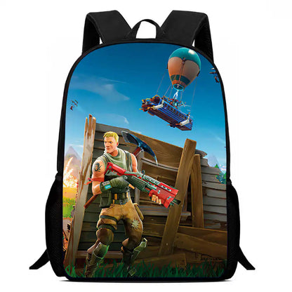 Kids School Backpack Cartoon Fortnite Bags for Girls Boys Durable Lightweight Large Capacity Breathable