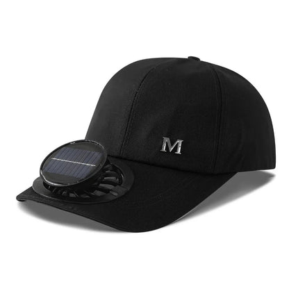 Fashion With Solar Powered Fan Baseball Cap Breathable Quick Dry Sun Hat Rechargeable Sun Protection Sunshade Outdoor