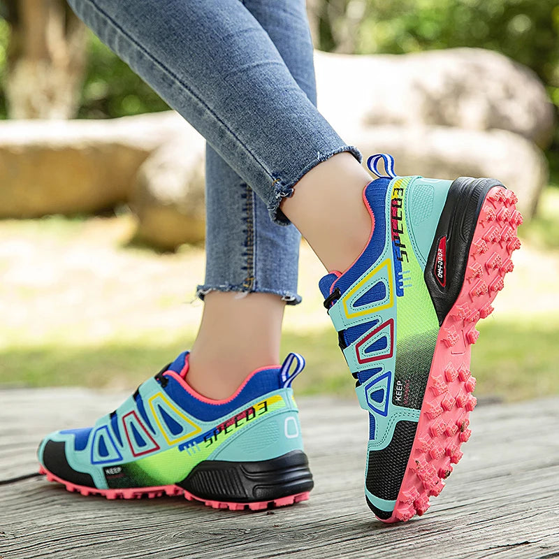 Hiking Shoes Women's Outdoor Hiking Sports Shoes, Non-Slip Hunting Tactical Shoes, Breathable Lace-Up Climbing Shoes, Cycling