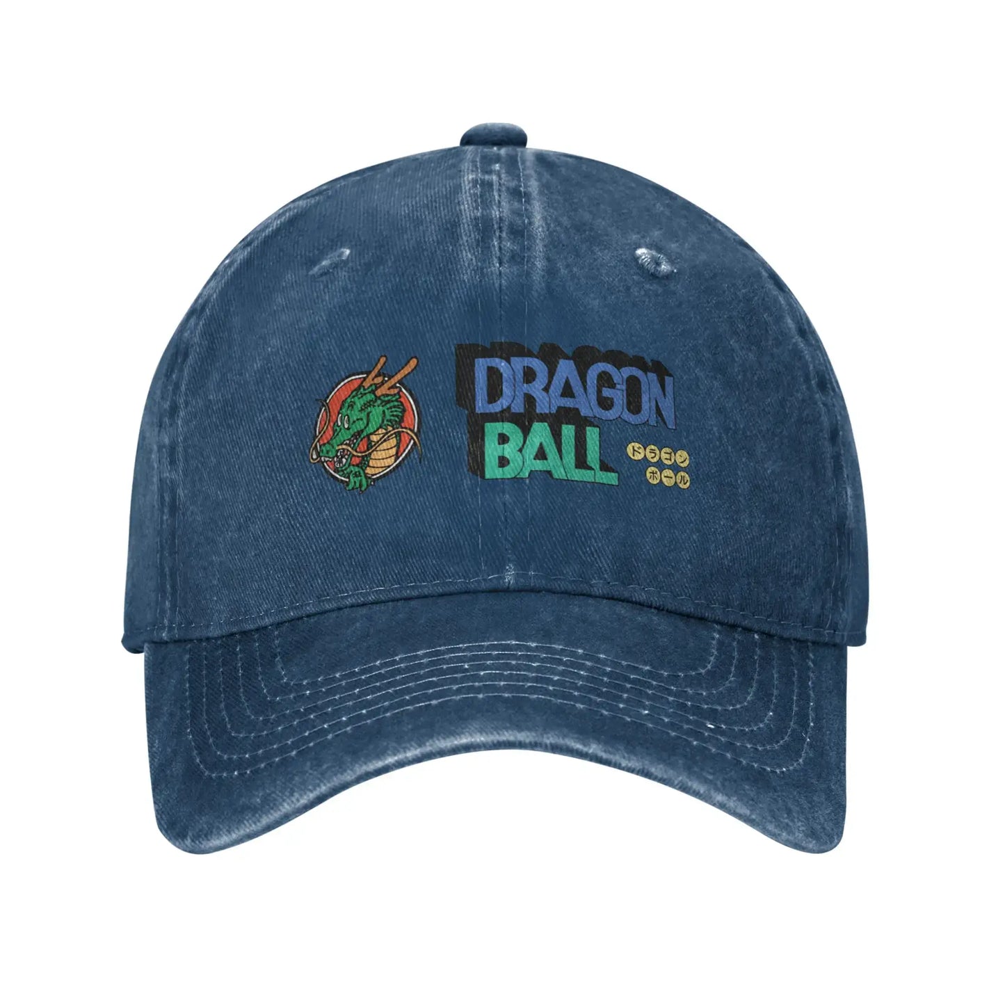Dragon Ball Shenron Logo Baseball Caps Unisex Distressed Denim Snapback Cap Goku Kakarot Manga Outdoor Adjustable Fit Caps Hat, Produit gaming premium Fraquane