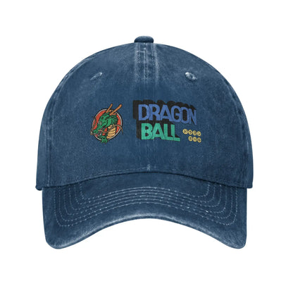 Dragon Ball Shenron Logo Baseball Caps Unisex Distressed Denim Snapback Cap Goku Kakarot Manga Outdoor Adjustable Fit Caps Hat, Produit gaming premium Fraquane