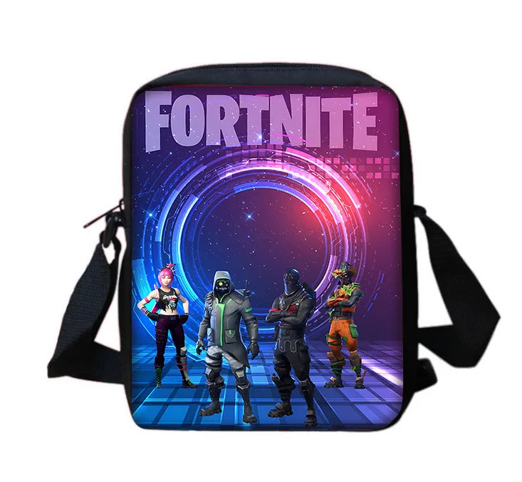 Hot Game Design Child Backpacks Shoulder Bag Pencil Case Fortnite Pupil Large Capacity School Bags for Boys Girls Best Gift