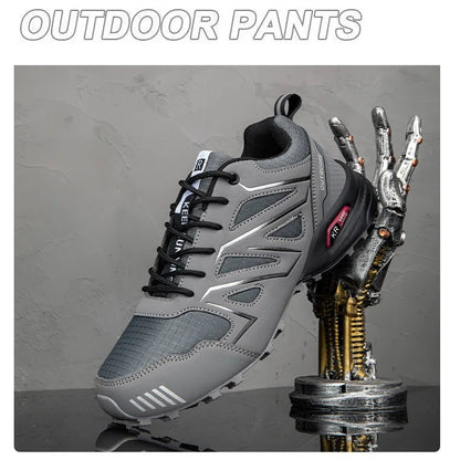 2025 New Men Hiking Shoes Outdoor Waterproof Sports Shoes Comfortable Leather Hiking Training Boots Large Size Tactical Shoe Men