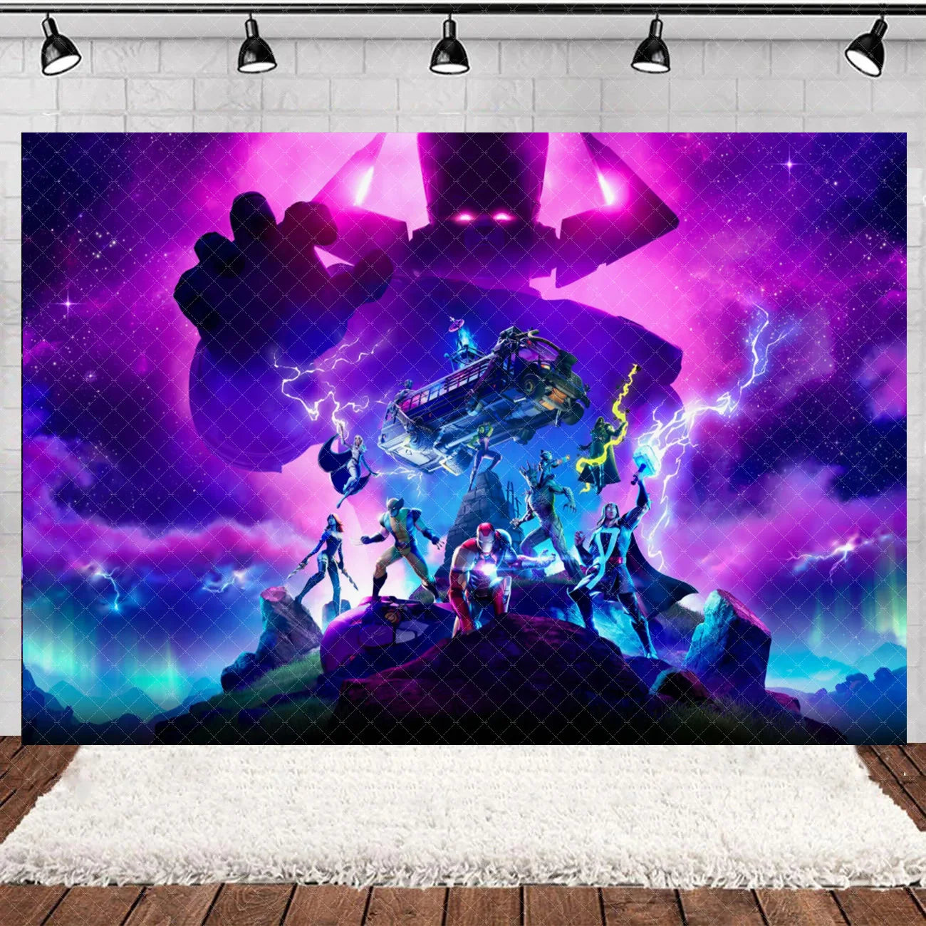 Fortnite Theme Happy Birthday Party Decoration Backdrop Shooting Game Alpaca Llama Supplies Background Baby Shower Kid Gifts